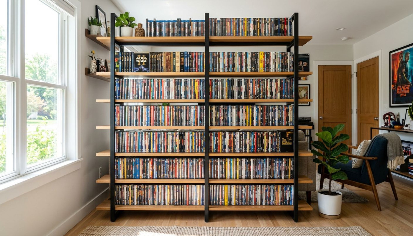 Comment maximiser l'espace avec des étagères murales pour DVD ?